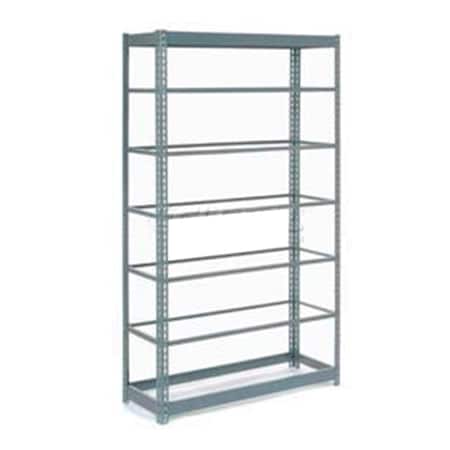 Global Industrial Heavy Duty Shelving 48W x 24D x 84H With 7 Shelves, No Deck, Gray B2297566